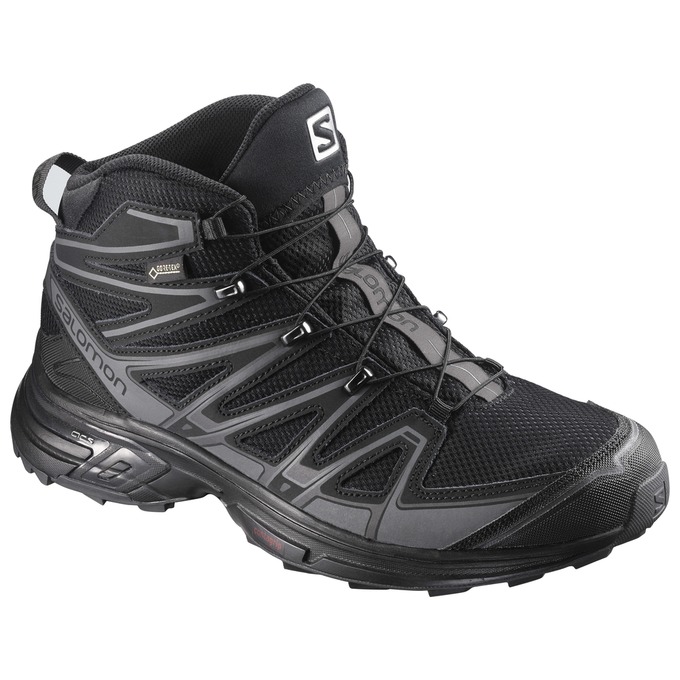 Salomon X-CHASE MID GTX® Zapatillas Trekking Hombre - Negras - Colombia (48690-HJDC)